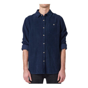 Rollas Men At Work Fat Cord Shirt - Navy