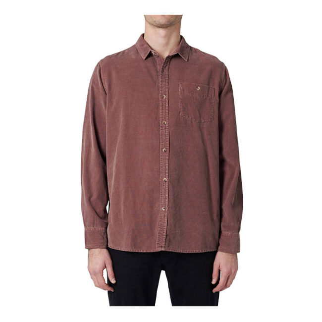 Rollas Men At Work Cord Shirt - Clay