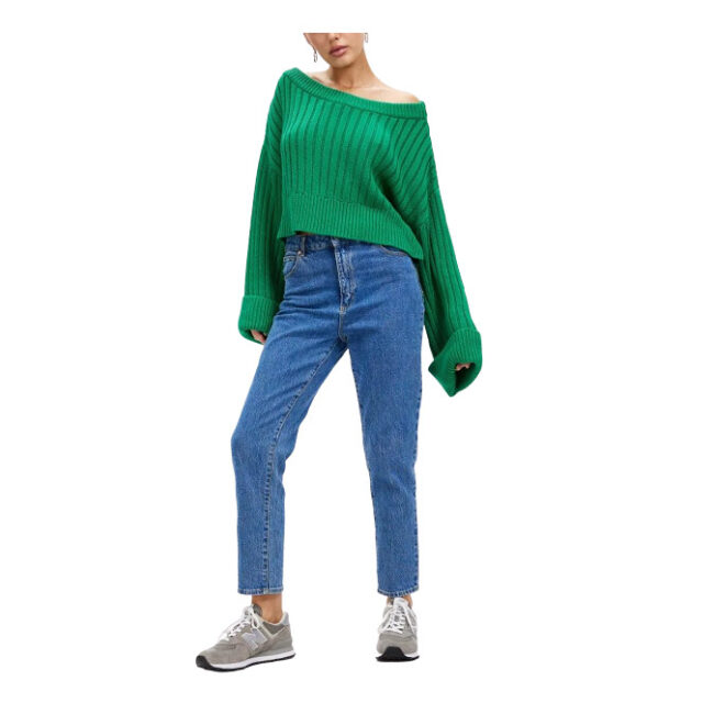 Neuw Cooper Crop Knit - Fern Green