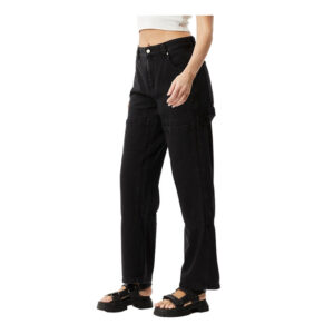 Afends Moss Organic Denim Carpenter Jeans - Washed Black