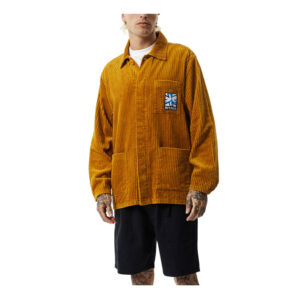 Afends Waterfall Hemp Corduroy Jacket - Mustard