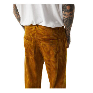 Afends Waterfall Ninety Twos Hemp Corduroy Relaxed Fit Pant - Mustard