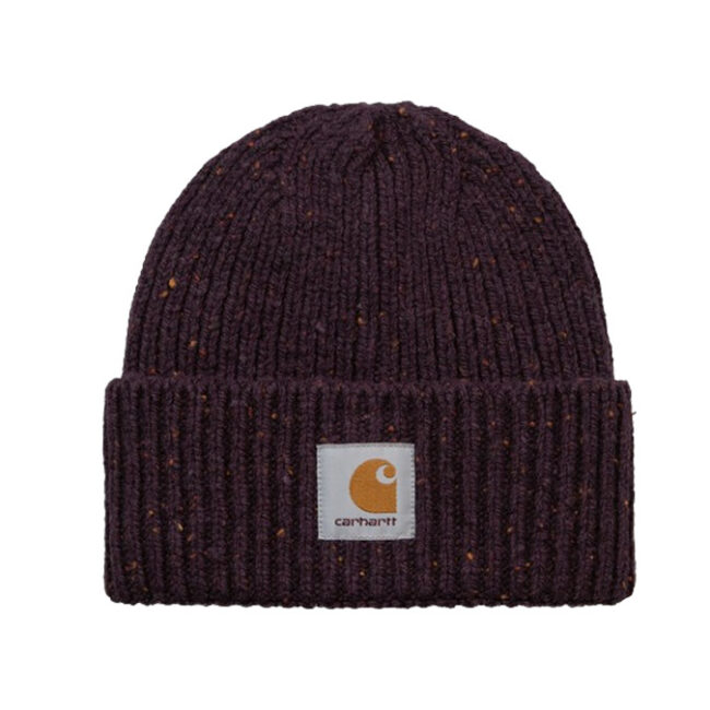 Carhartt Anglistic Beanie - Speckled Dark Plum