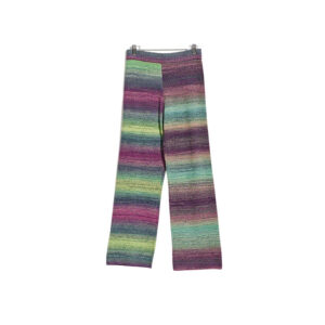Misfit Pnoom Wide Leg Knit Pants - Eggplant