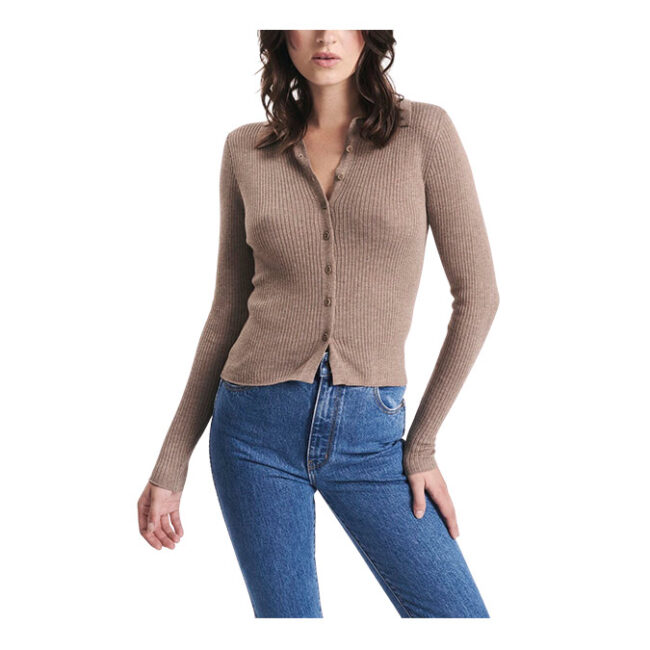 Rollas Caroline Knit Longsleeve Top - Mink