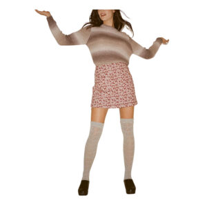 Rollas Fluffy Sailor Sweater - Mink