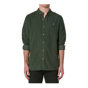Rollas Men At Work Cord Shirt - Pine