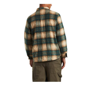 Rollas Men At Work Check Shacket - Green Check