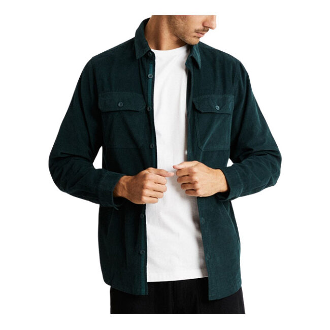 Mr Simple Cord Shirt - Emerald