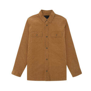 Mr Simple Quilted Cord Jacket - Tobacco