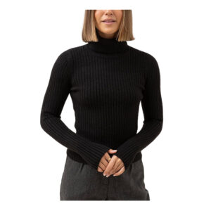 Rhythm Brooklyn Roll Neck Knit - Black