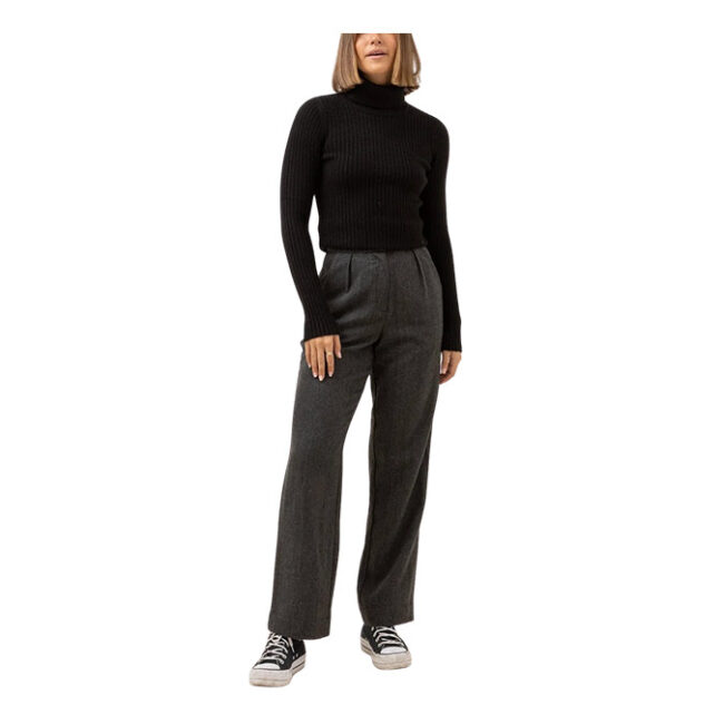 Rhythm Brooklyn Roll Neck Knit - Black