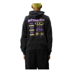 Afends Beyond Life Recycled Boxy Pull On Hood - Stone Black
