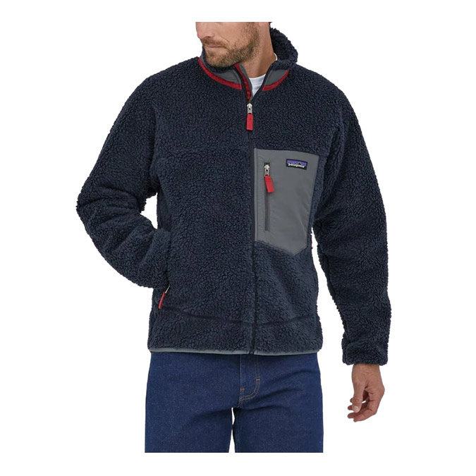 Patagonia M's Classic Retro-X Jacket - New Navy/Wax Red - Hemley Store ...