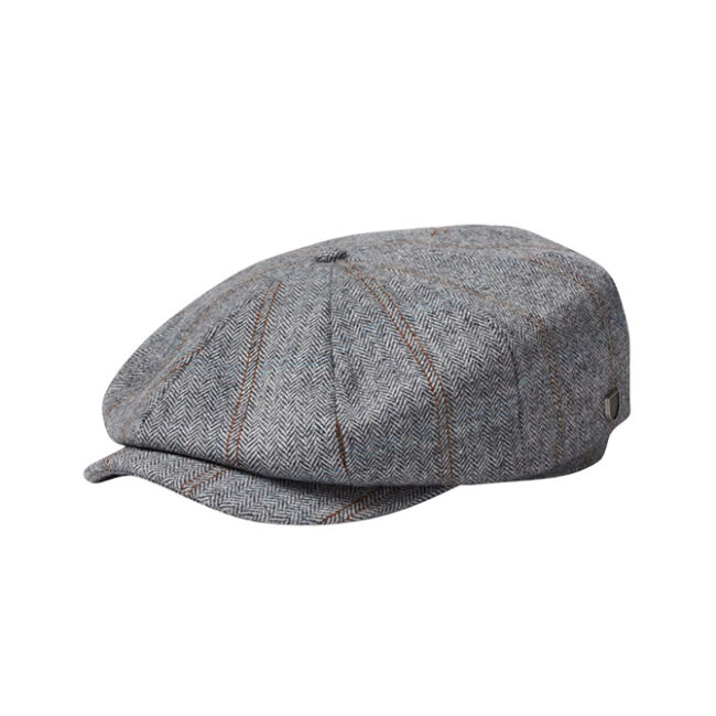 Brixton Brood Baggy Snap Cap - Pebble/Off White