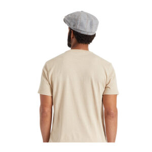 Brixton Brood Baggy Snap Cap - Pebble/Off White