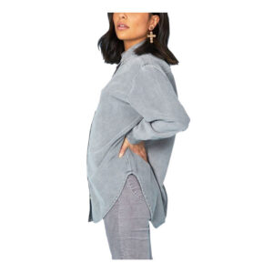 Rollas Super Slouch Wide Cord Shirt - Grey