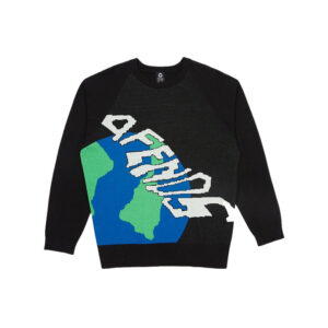 Afends Orbital Recycled Raglan Knit - Black
