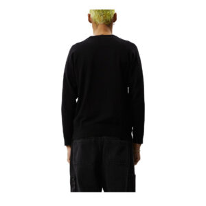 Afends Orbital Recycled Raglan Knit - Black