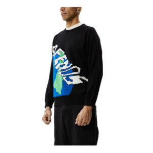 Afends Orbital Recycled Raglan Knit - Black