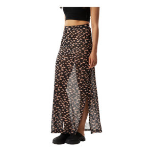 Afends Hazey Recycled Sheer Skirt - Black Floral
