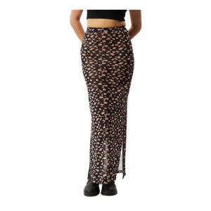 Afends Hazey Recycled Sheer Skirt - Black Floral