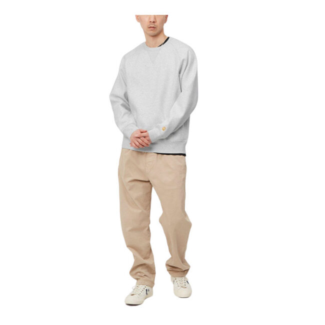 Carhartt Chase Sweat - Ash Heather/Gold