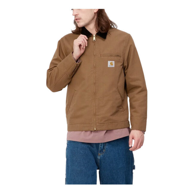 Carhartt Detroit Jacket - Hamilton Brown/Black Rinsed