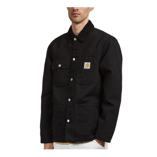 Carhartt Michigan Coat - Black/Black Rinsed