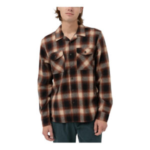 Rhythm Plaid LS Flannel - Rust
