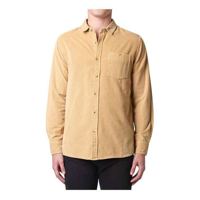 Rollas - Men At Work Cord Shirt - Sand