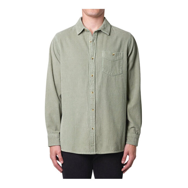 Rollas - Men At Work Fat Cord Shirt - Moss