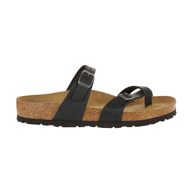 Birkenstock Mayari Oiled Leather Regular - Black - Hemley Store Australia