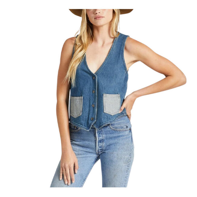 Brixton - Frisco Vest - Two Tone Indigo