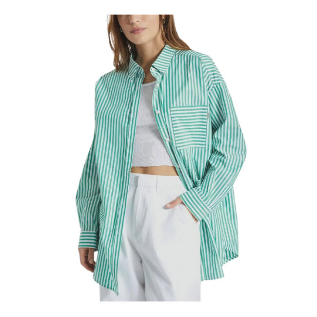 Brixton Sidney Oversized L/S Woven - Leprechaun