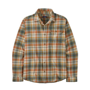 Patagonia M's LS Cotton In Conversion LW Fjord Flannel Shirt - Lavas: Fertile Brown