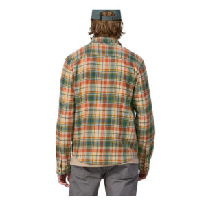 Patagonia M's LS Cotton In Conversion LW Fjord Flannel Shirt - Lavas: Fertile Brown