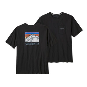 Patagonia M's Line Logo Ridge Pocket Responsibili-Tee - Ink Black