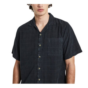 Rollas Tile Cord Bowler Shirt - Sulphur Shirt