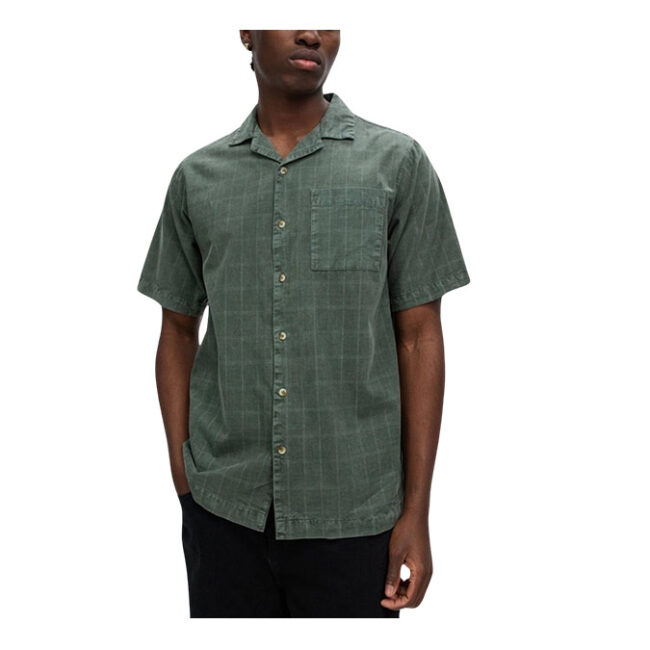 Rollas Tile Cord Bowler Shirt - Thyme