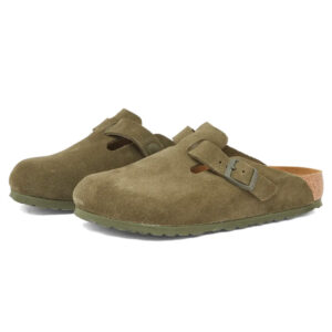 Birkenstock Boston Suede Leather Regular - Thyme