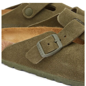 Birkenstock Boston Suede Leather Regular - Thyme