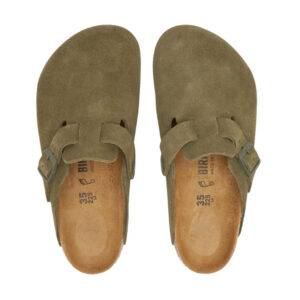 Birkenstock Boston Suede Leather Regular - Thyme
