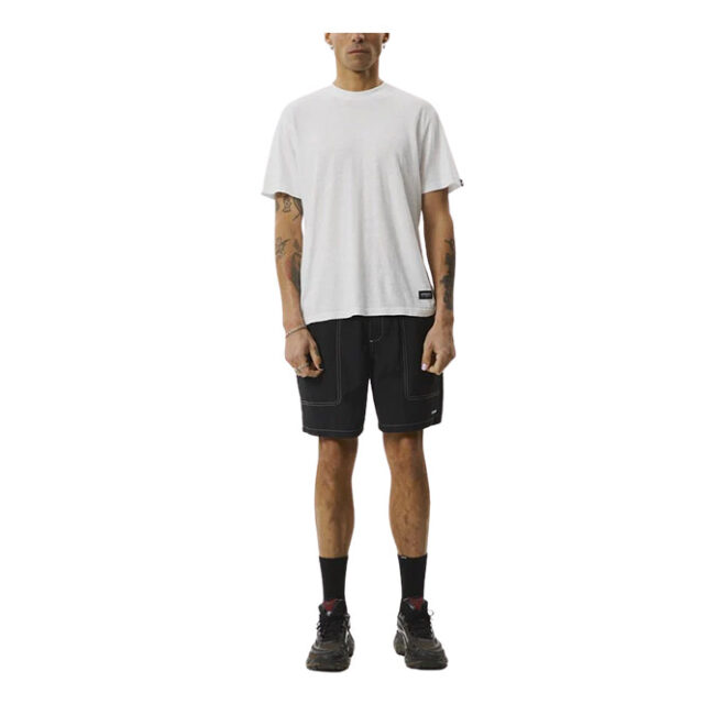 Afends Baywatch Liquid Space Recycled Swim Short 19" - Black