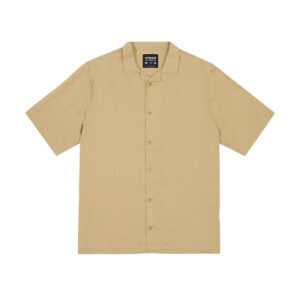 Afends Hemp Cuban Short Sleeve Shirt - Camel