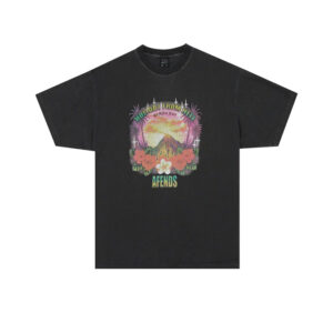 Afends Holiday Hemp Boxy Fit Tee - Stone Black