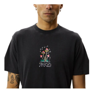 Afends Journey Inward Hemp Retro Fit Tee - Stone Black