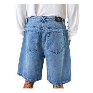 Afends Lil C Hemp Denim Baggy Shorts - Authentic Blue