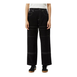 Afends Moss Recycled Workwear Pant - Washed Black