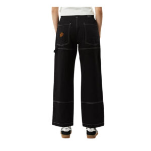 Afends Moss Recycled Workwear Pant - Washed Black